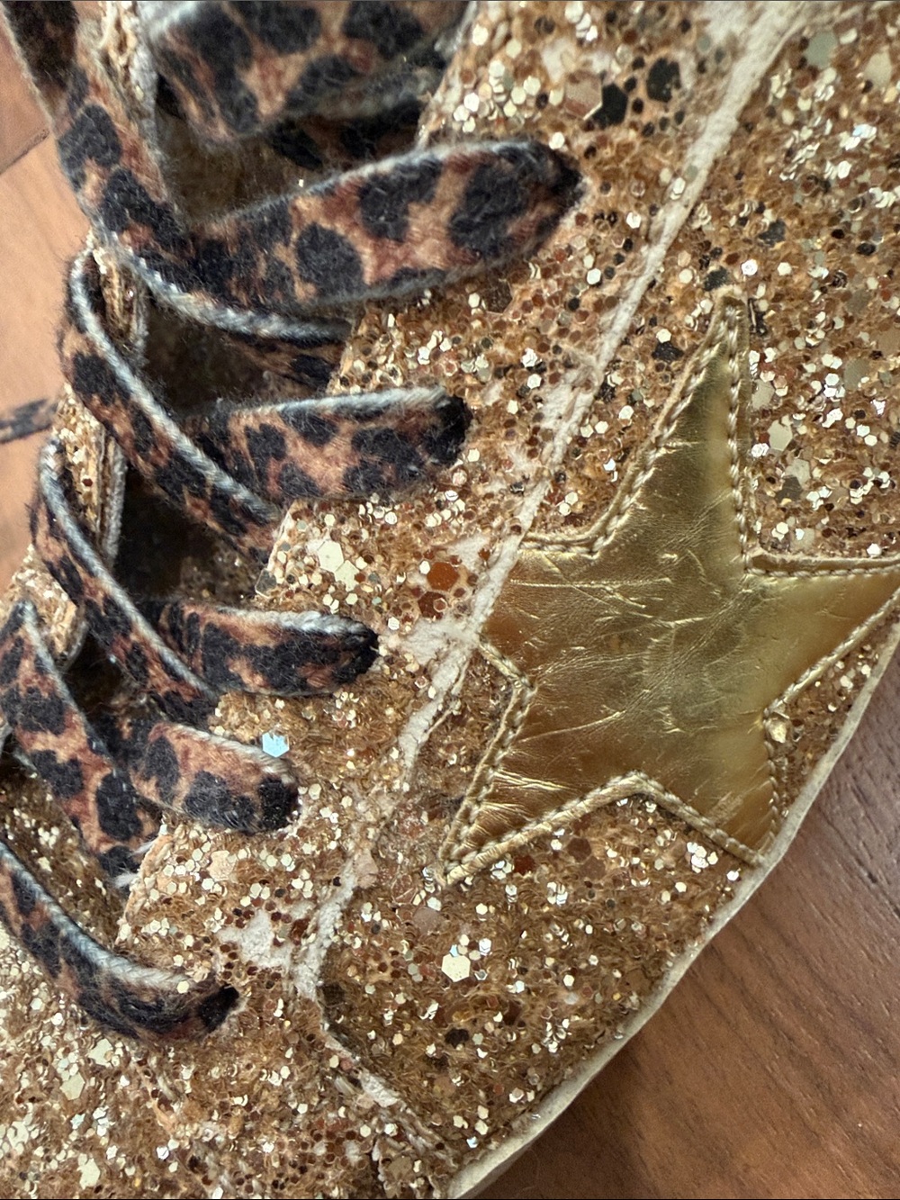 Golden Goose Gold Glitter Superstar - Picture 7 of 11